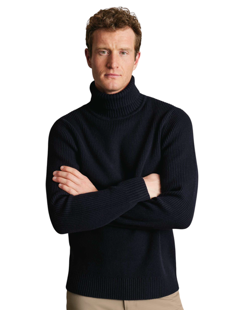 Merino Chunky Roll Neck Sweater