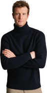 Charles Tyrwhitt Merino Chunky Roll Neck Sweater