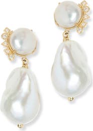 Anzie Cléo Baroque Pearl Earrings