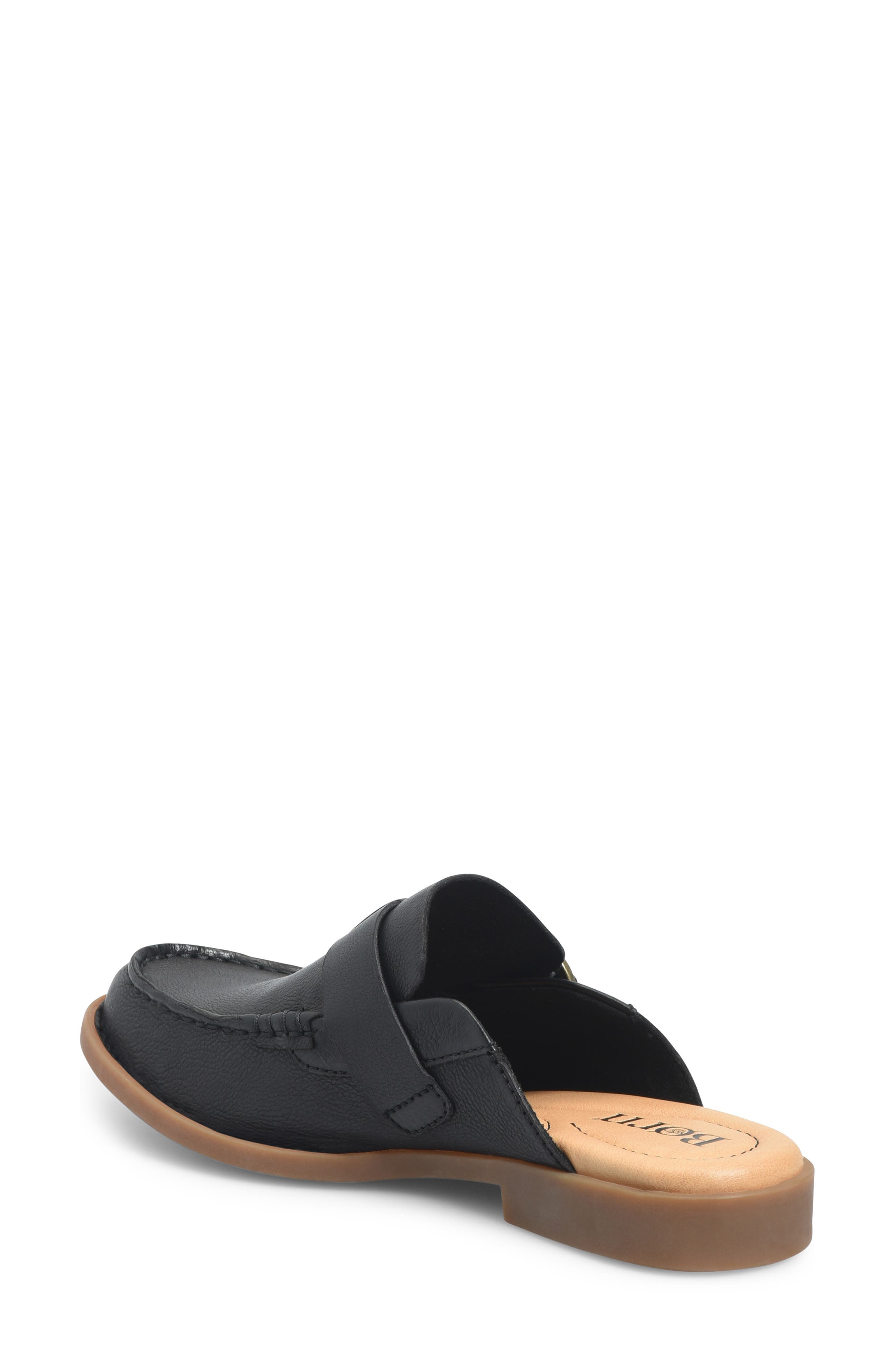 Børn Meg Mule, Alternate, color, Black Leather