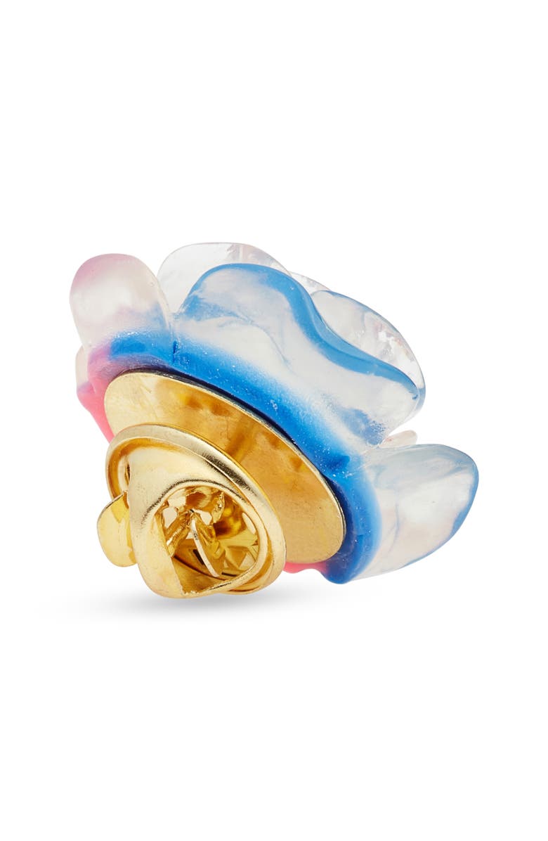 CLIFTON WILSON Blue & Pink Pastel Lapel Flower, Alternate, color, Light Blue