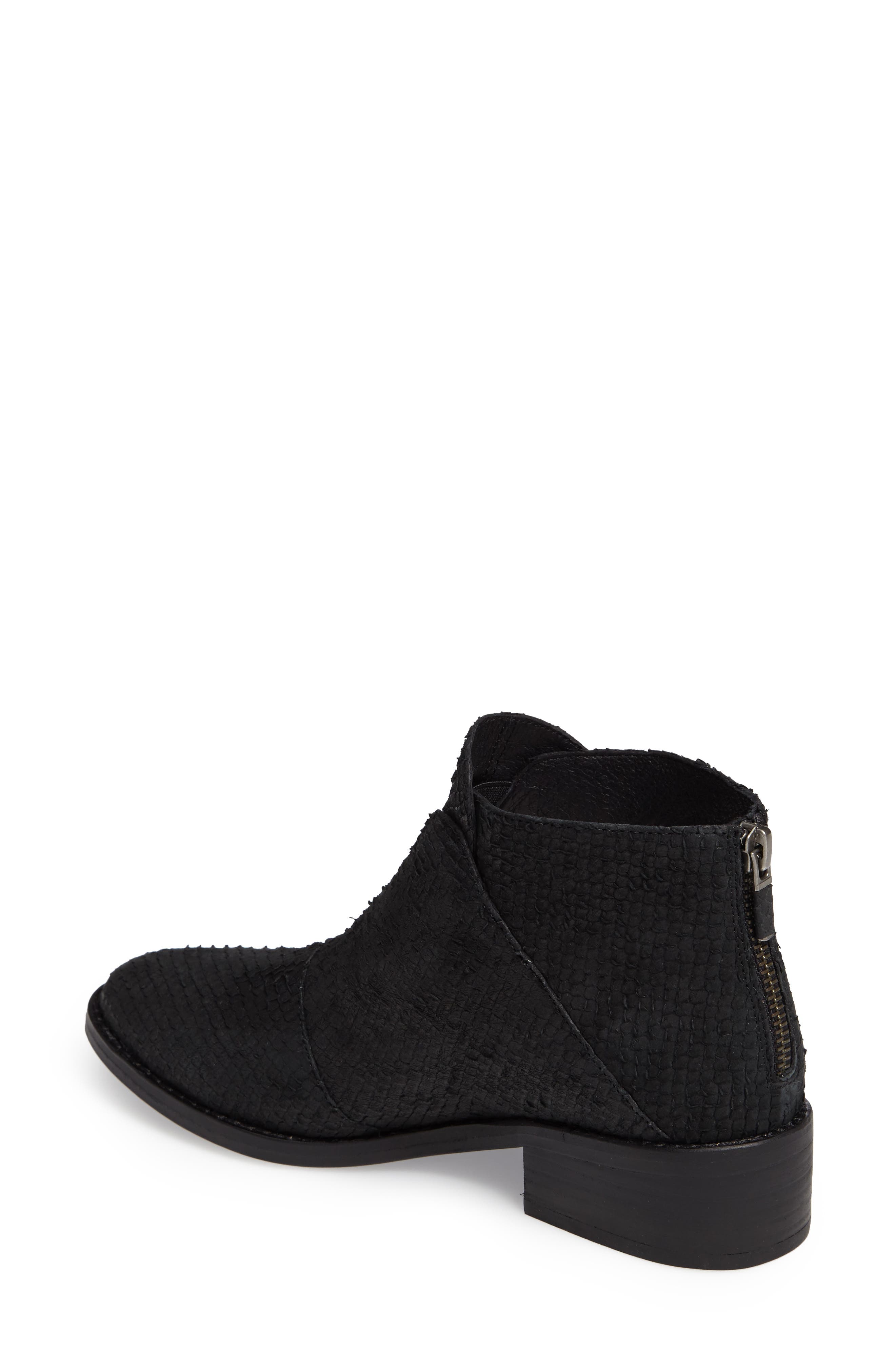 Eileen Fisher Tuck Siped Almond Toe Bootie, Alternate, color, 