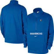 Nike Men's Nike Royal Dallas Mavericks Courtside Club Half-Zip Jacket