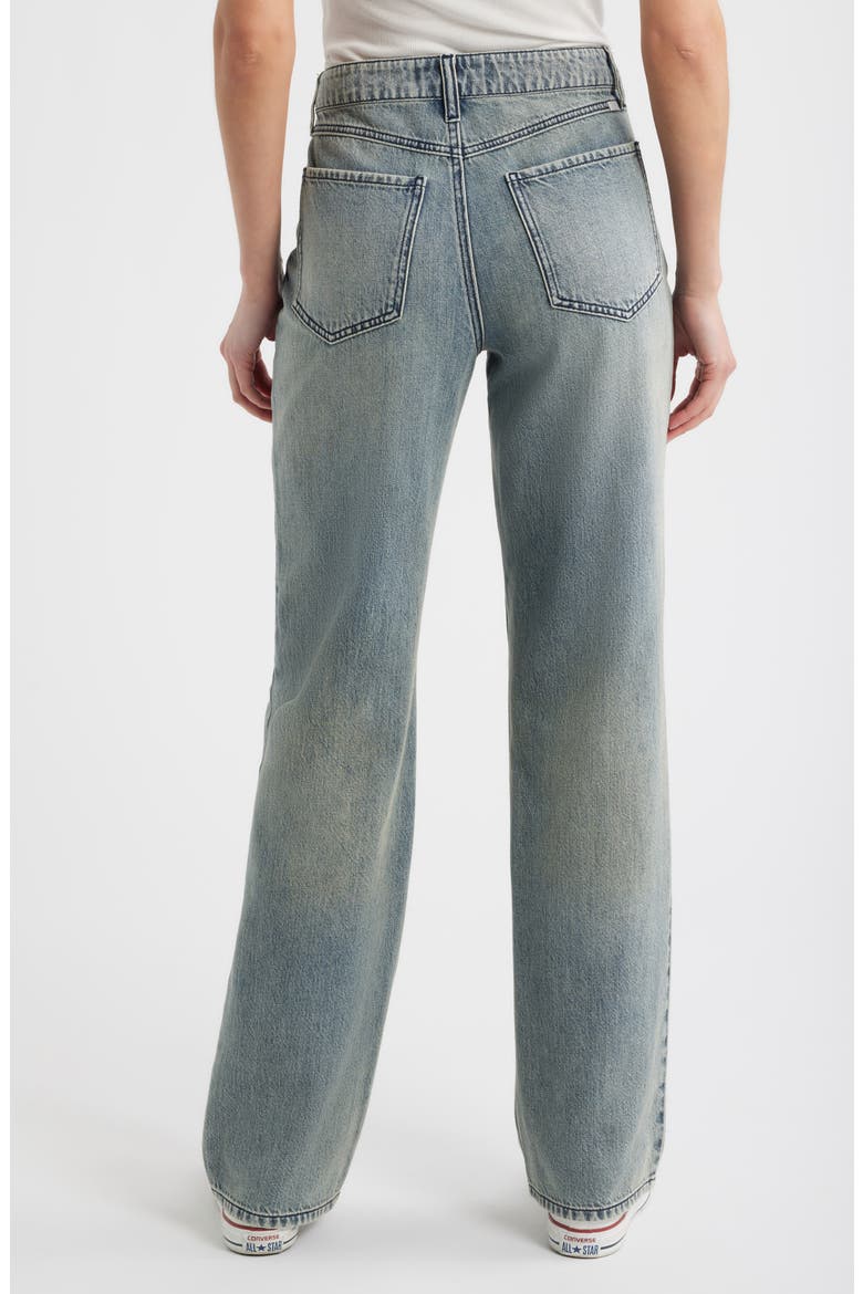 High Waist Baggy Straight Leg Jeans, Alternate, color, EMMY