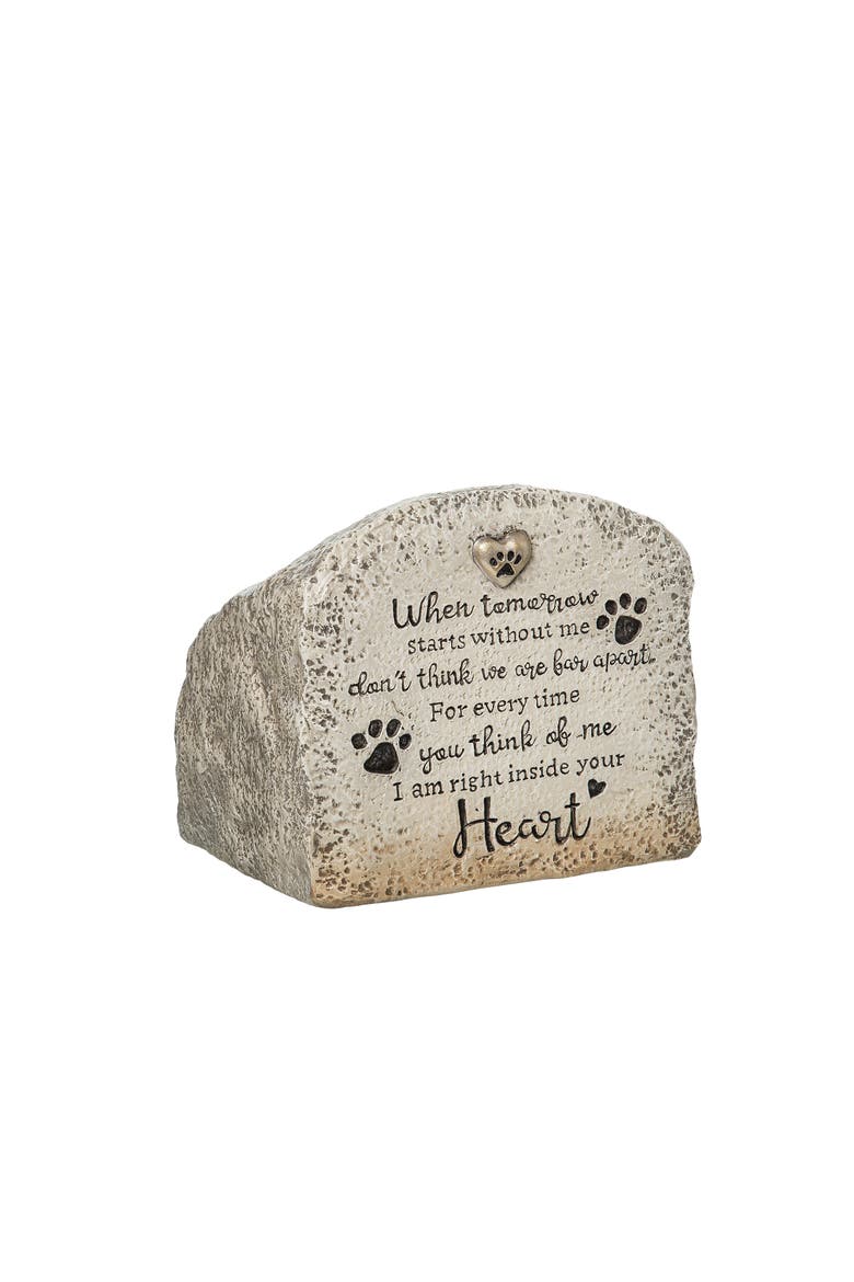 In My Heart Pet Bereavement Marker & Urn, Main, color, White