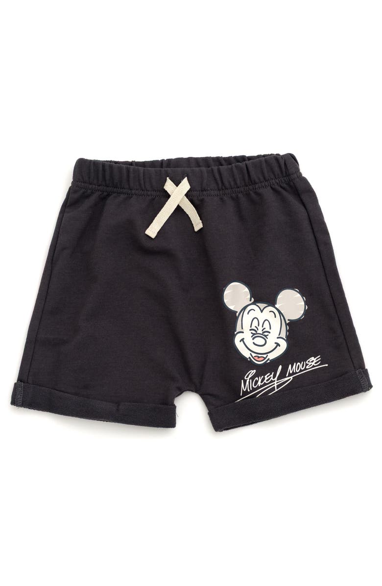 Disney Lilo & Stitch 2-Piece Hooded Tee and Shorts Set, Alternate, color, Dark Grey Mickey