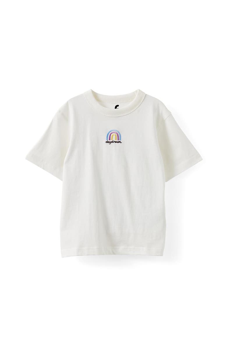 Cotton On Kids Kid's Essential Short Sleeve Graphic Tee, Main, color, Vanilla Daydream Rainbow
