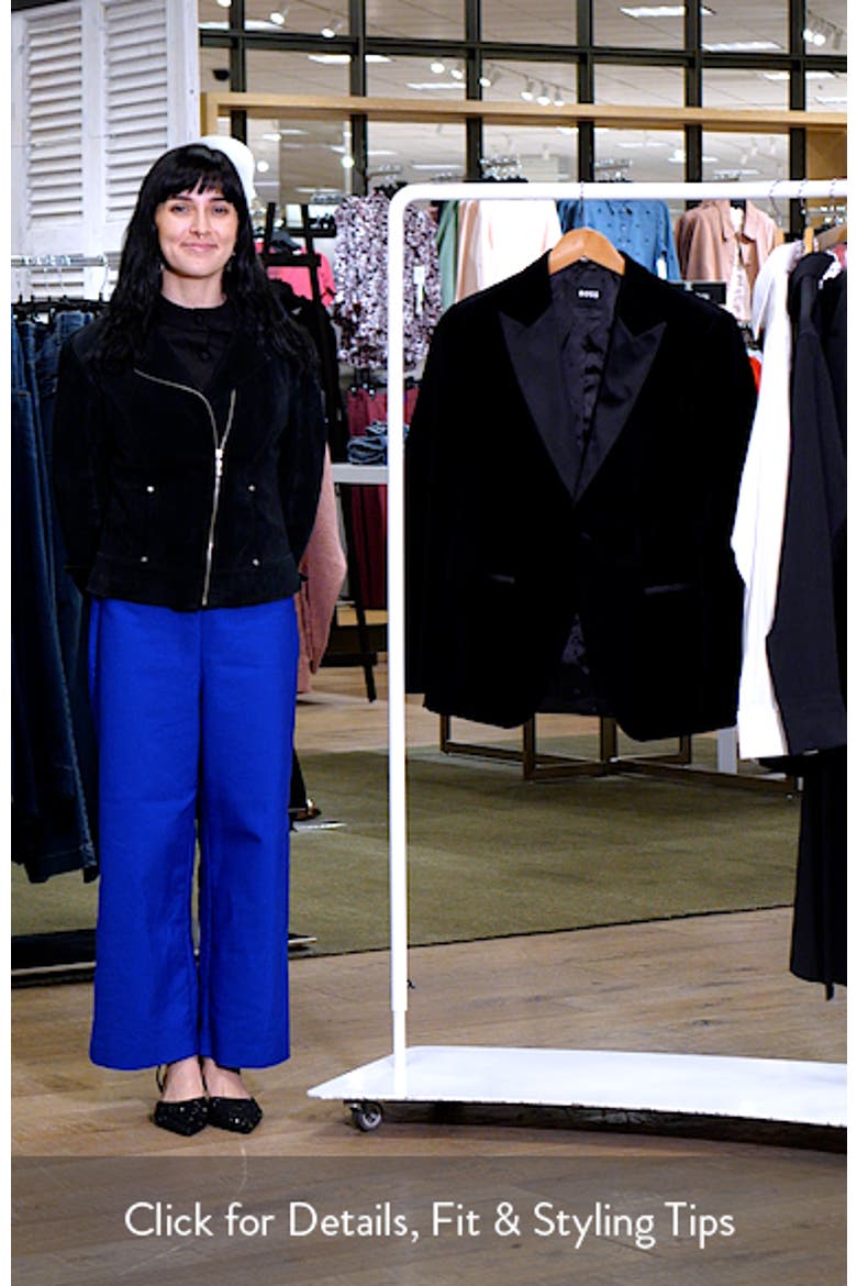 Felted Wool Blend Three Button Blazer video