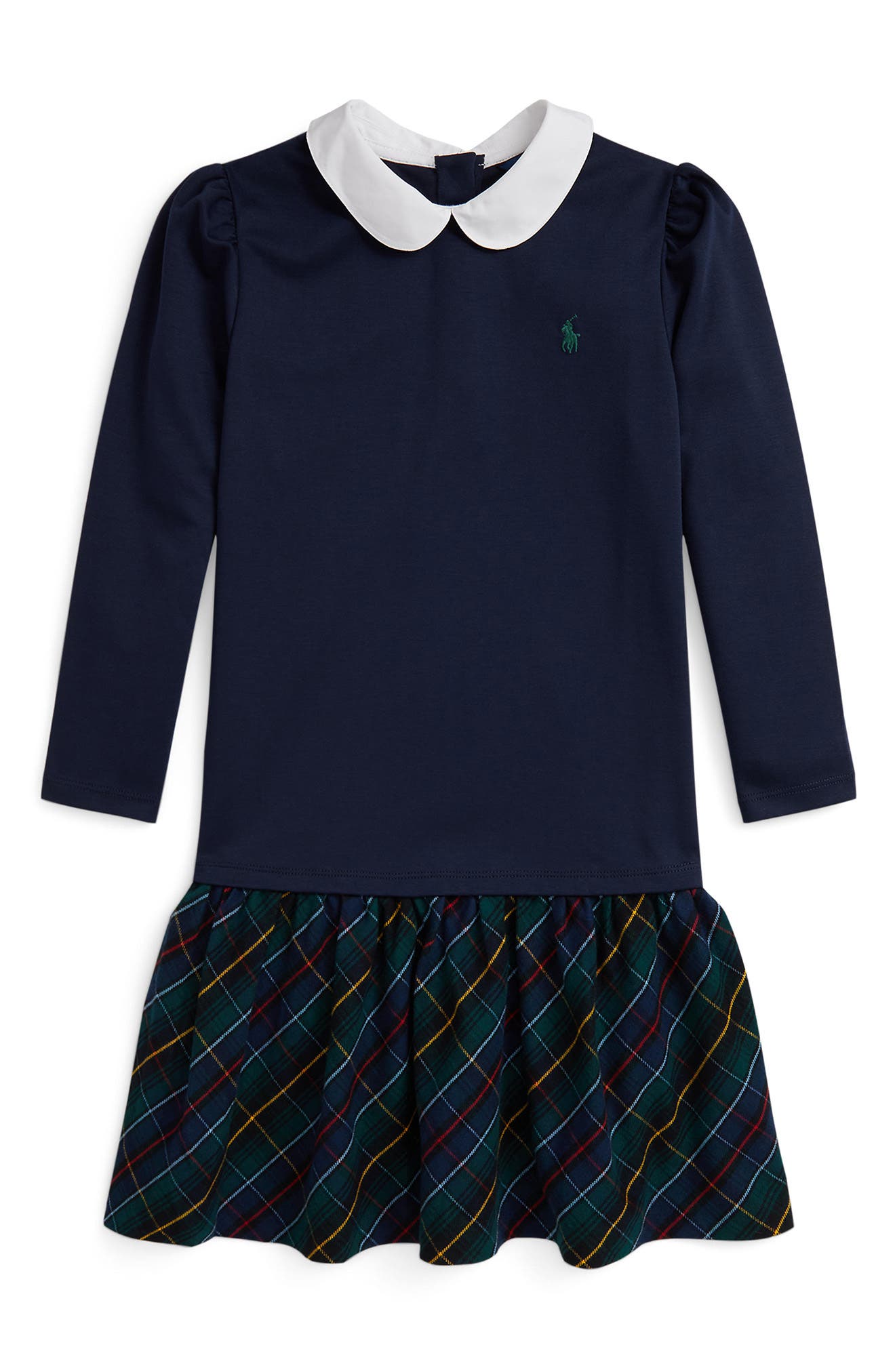 Kids' Long Sleeve Ponte Roma Dress