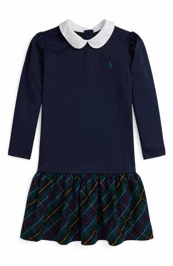 Kids' Long Sleeve Ponte Roma Dress