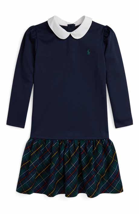 Kids' Long Sleeve Ponte Roma Dress