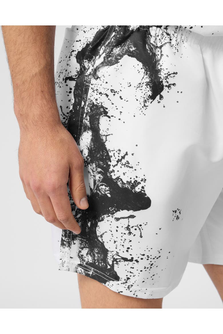 Nylon Shorts Splash Men, Alternate, color, white