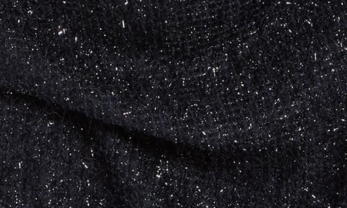 Connected Apparel Textured Metallic Sheath Dress In Blue