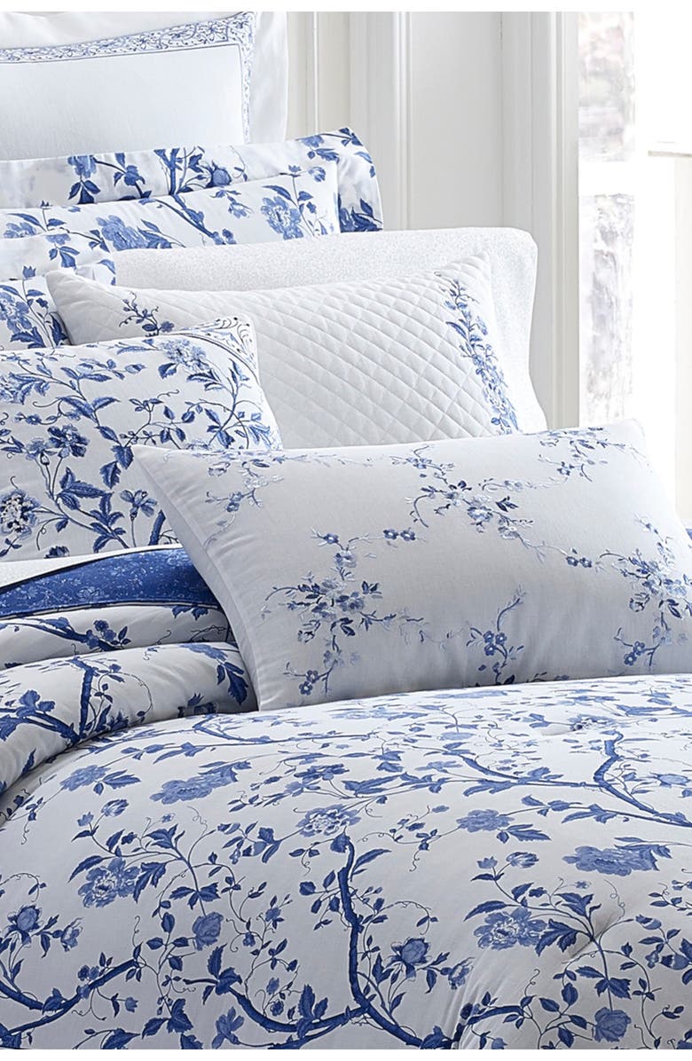 Laura Ashley Queen Comforter Set, Alternate, color, China Blue
