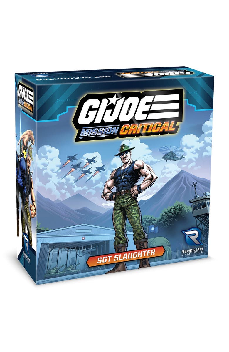 Renegade Game Studios G.I. Joe Mission Critical Sgt Slaughter Figure Pack Rpg Expansion Pack, Main, color, Multicolored