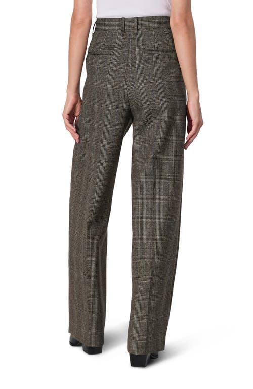 Rag & Bone Francine Plaid Virgin Wool Pants In Gray