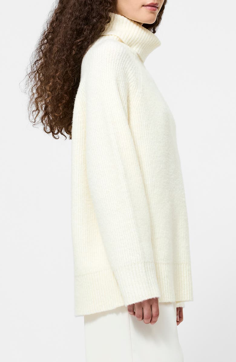 French Connection Emilia Oversize Turtleneck Sweater, Alternate, color, Porcelain Cream