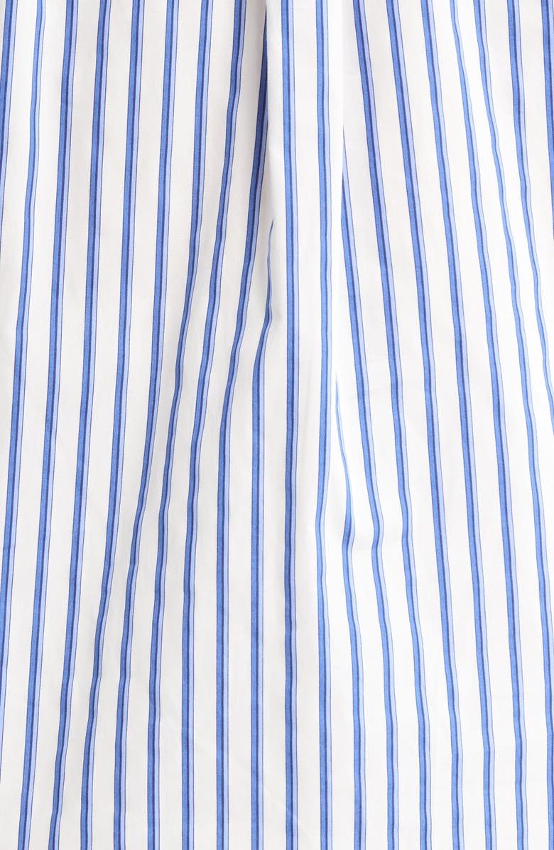 SUGARLIPS Striped Button Up Puff Sleeve Top, Alternate, color, White-Blue