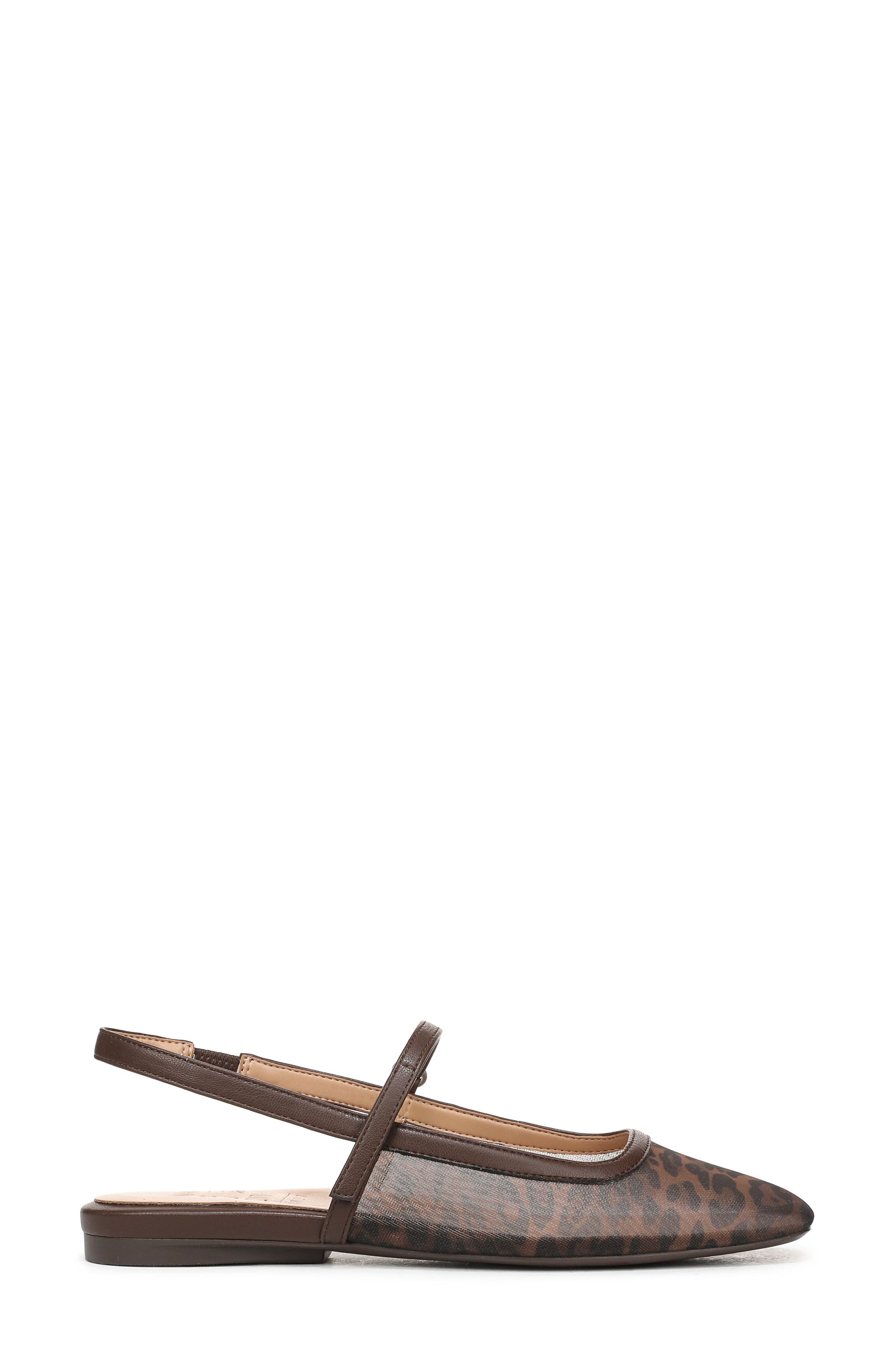 Naturalizer Connie Slingback Flat, Alternate, color, Dark Brown/ Black