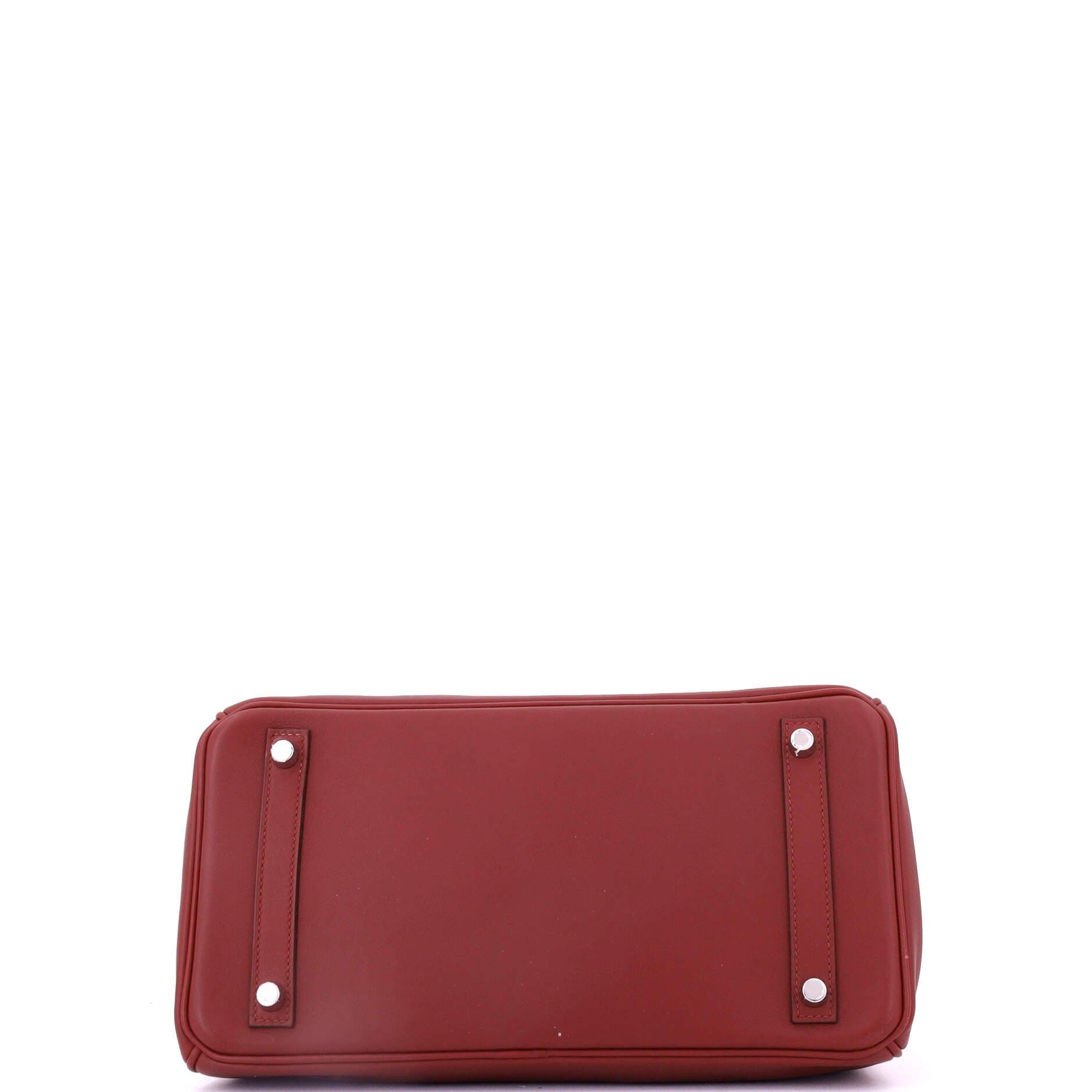 Pre-Owned Hermes Birkin Handbag Red Swift with Palladium Hardware 30, Alternate, color, Rouge H