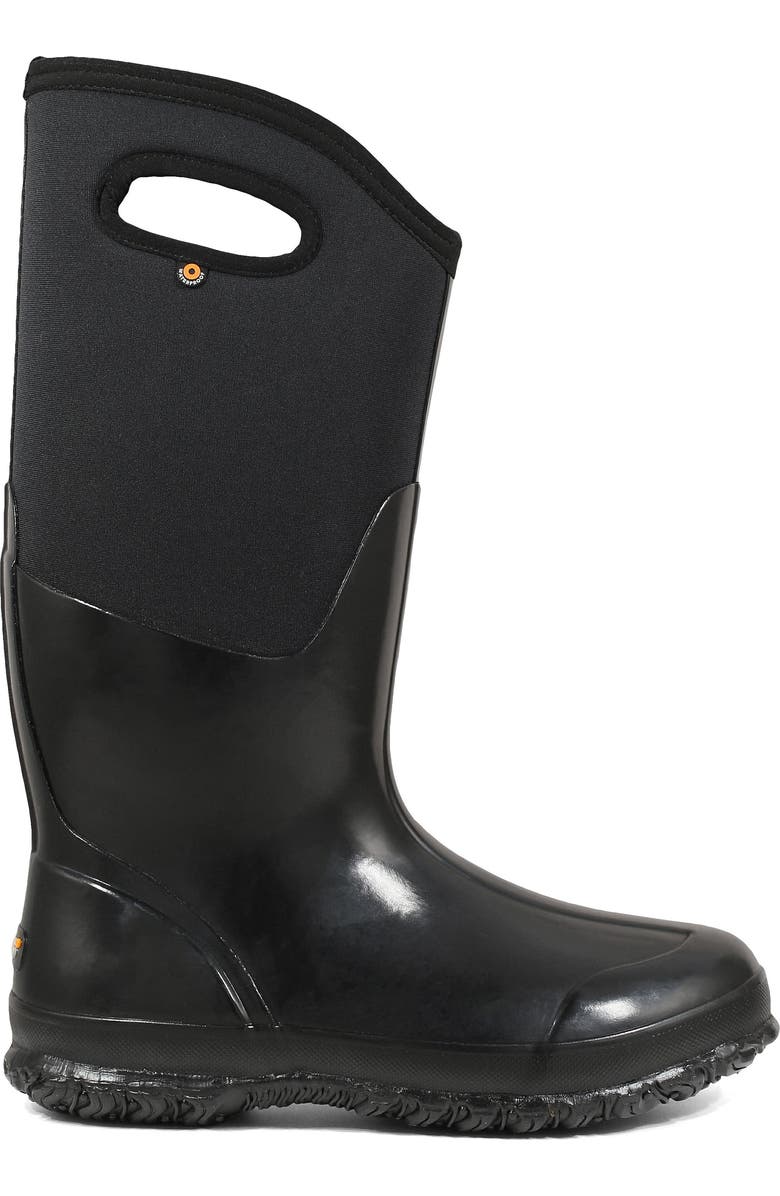 Bogs Classic Tall High Shine Insulated Waterproof Rain Boot, Alternate, color,