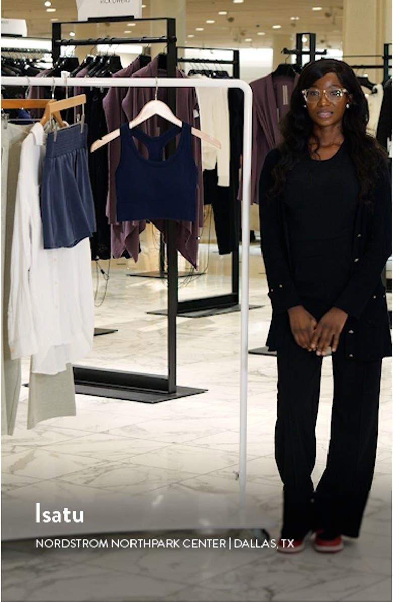 Seamless Rib Sports Bra, sales video thumbnail