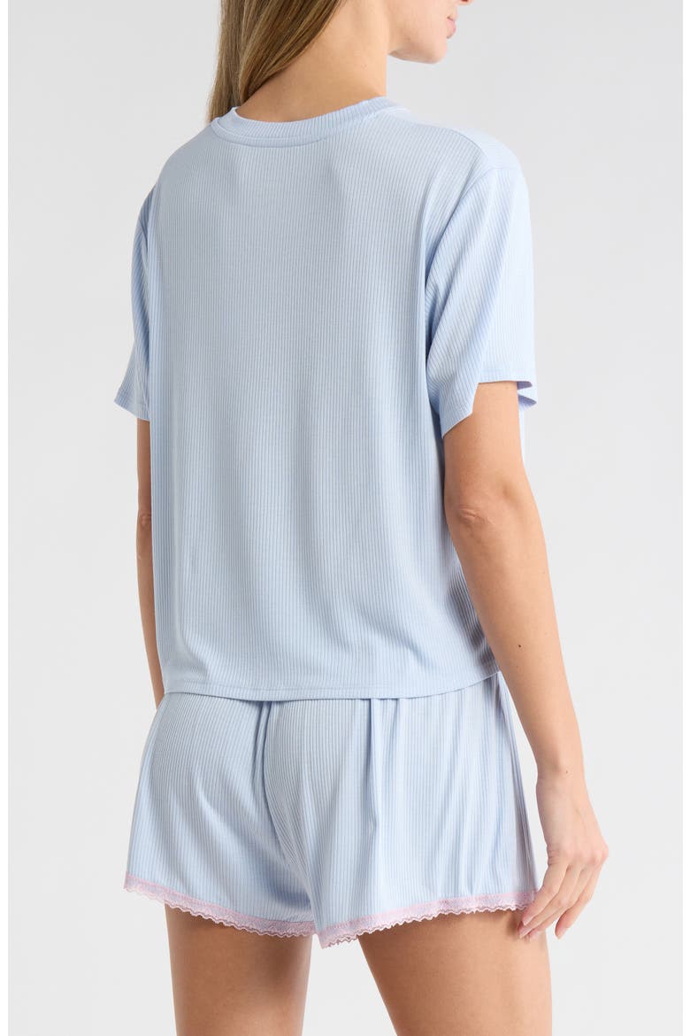 Revival Shortie Pajamas, Alternate, color, MOONBEAM