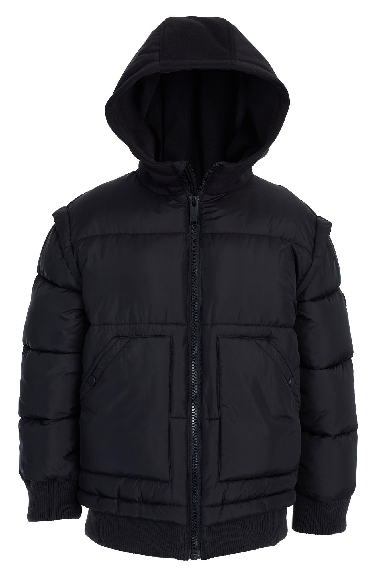 Michael Kors Kids' Hooded Puffer Bomber Jacket