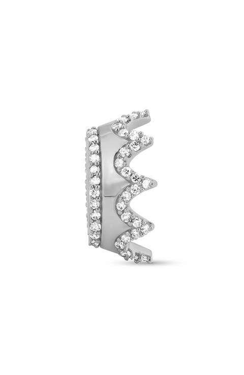 Pavé Diamond Crown Charm