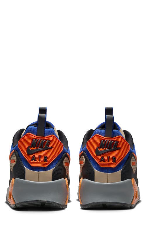 Nike Air Max 90 Drift Sneakers In Rattan/bright Mandarin/royal