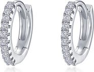 Lafonn Pavé Simulated Diamond Huggie Hoop Earrings