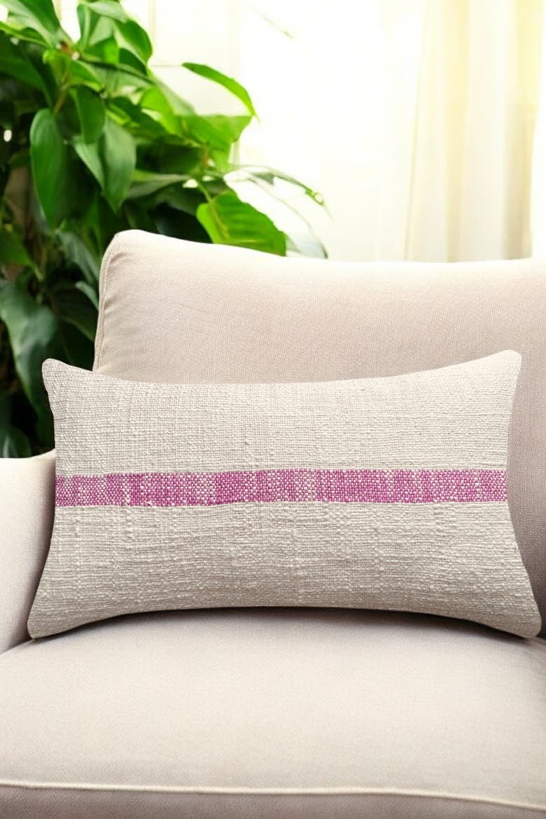 Linus Lumbar Pillow Cover, Alternate, color, Orchid