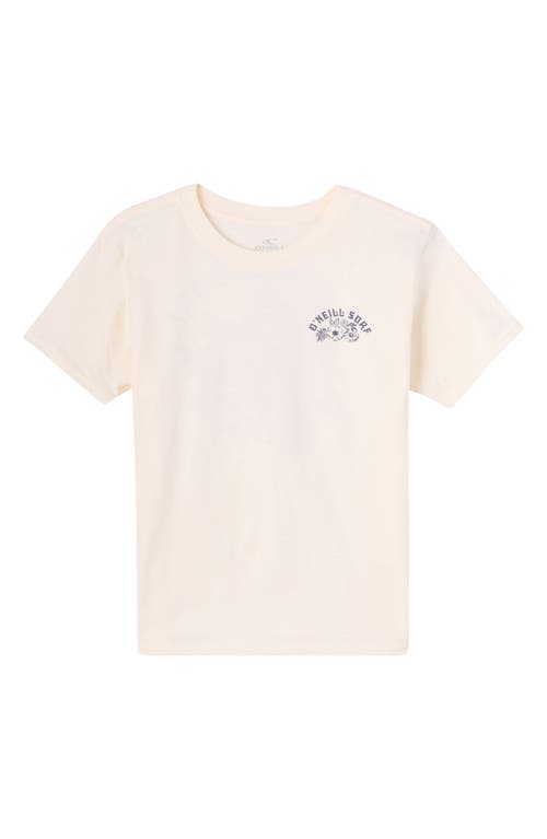 O'neill Kids' Freefall Floral Graphic T-shirt In Neutral