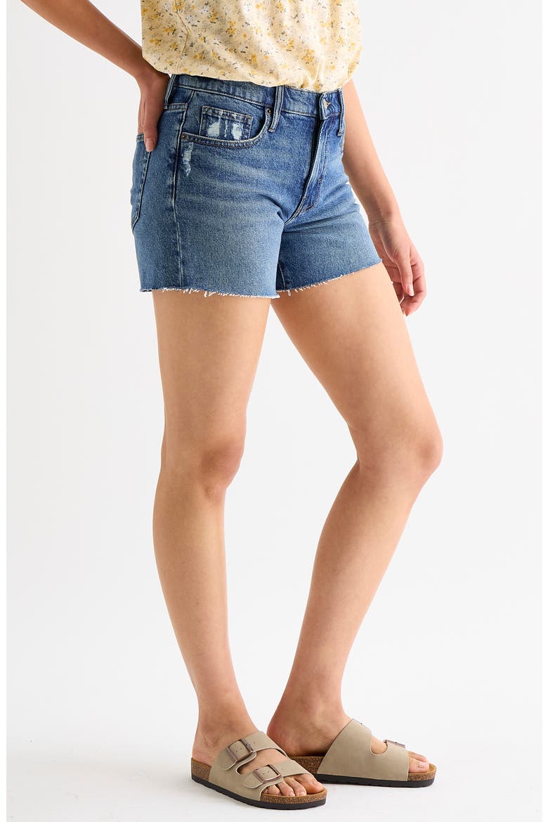 Baggy Denim Cutoff Shorts, Alternate, color, MORNING BREEZE - DEST