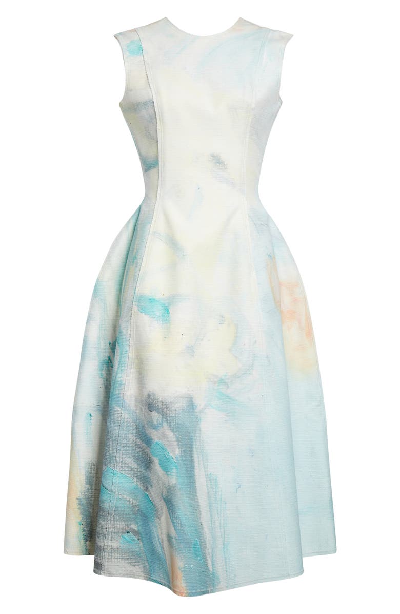 Erdem Kaye Donachie Print Cotton Midi Dress, Alternate, color, Kaye Donachie Painting 4 Multi