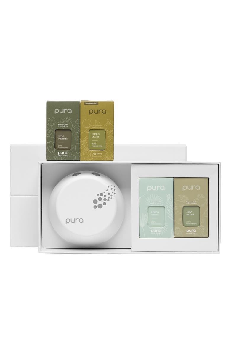 PURA Diffuser & 4-Pack Fragrance Refill Kit, Main, color, 