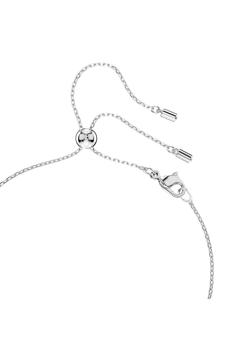 Swarovski Mesmera Drop Earrings & Pendant Necklace Set, Alternate, color, Rhodium/ White