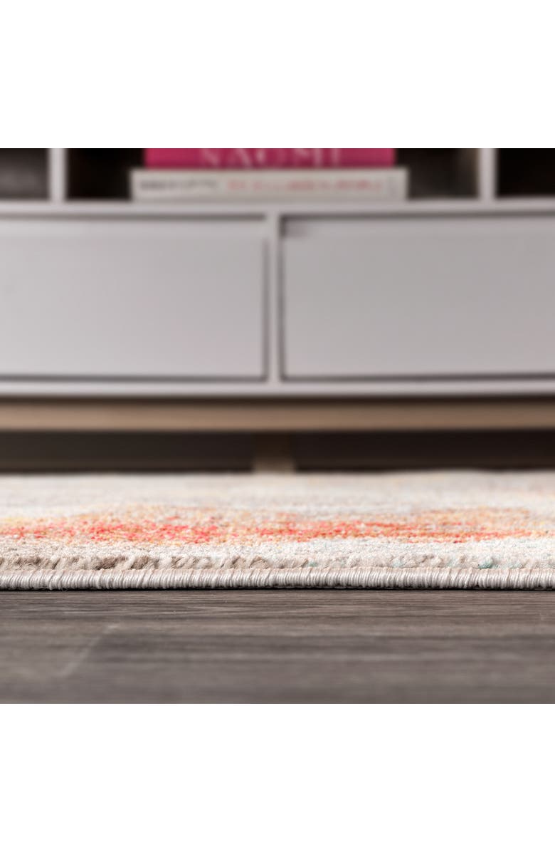 JONATHAN Y Contemporary POP Modern Abstract Vintage Area Rug, Alternate, color, Orange-Cream