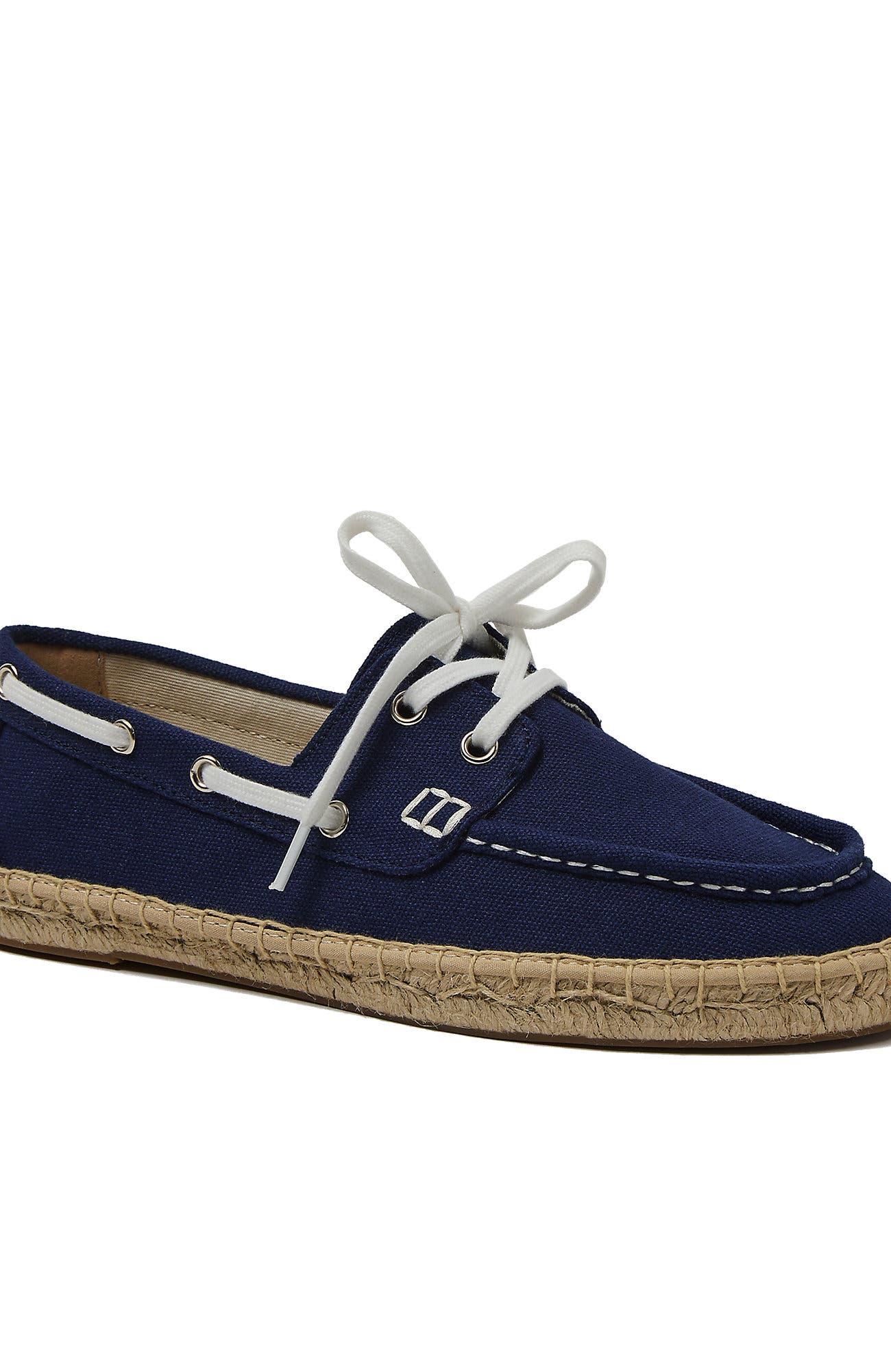Lands' End Seaport Espadrille Boat Shoes, Main, color, Radiant Navy