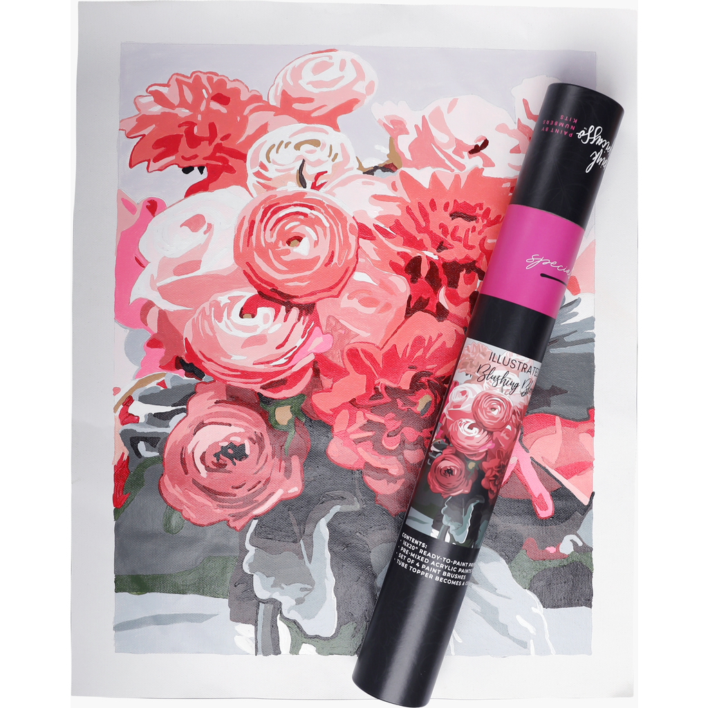 Pink Picasso Kits Blushing Blooms Special Edition Illustrated Paint by Numbers Kit  product