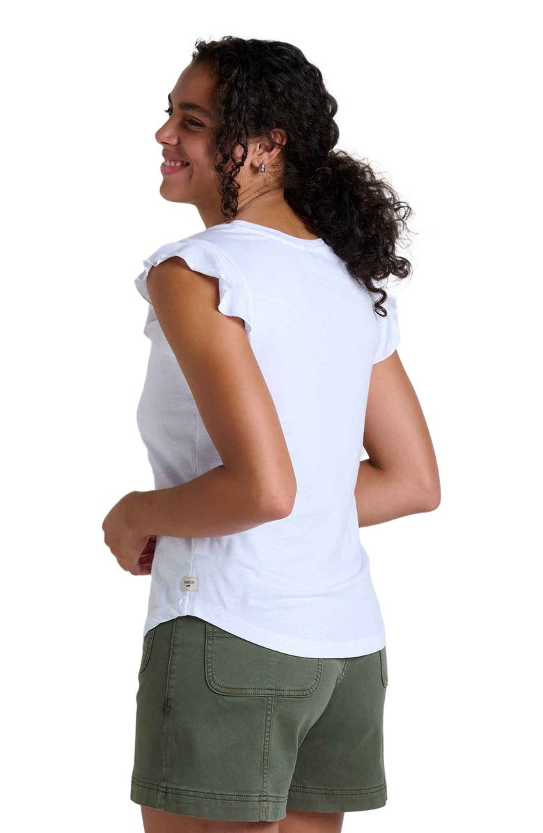 Toad & Co Rufflita Tee, Alternate, color, True White