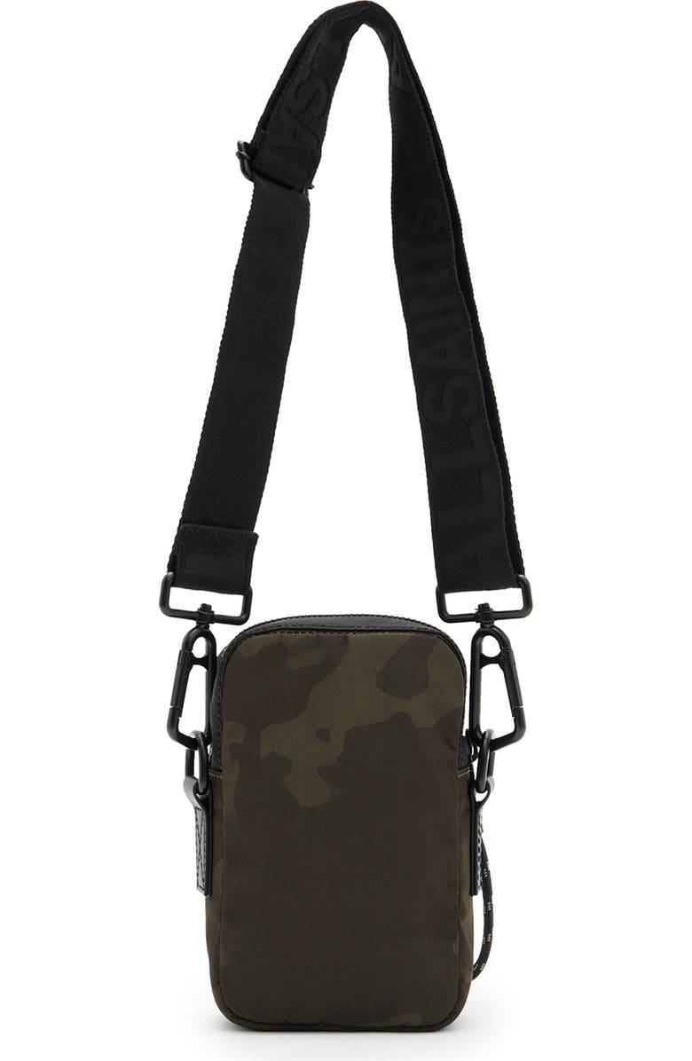 AllSaints Zumo Recycled Polyester Phone Crossbody Bag, Alternate, color,