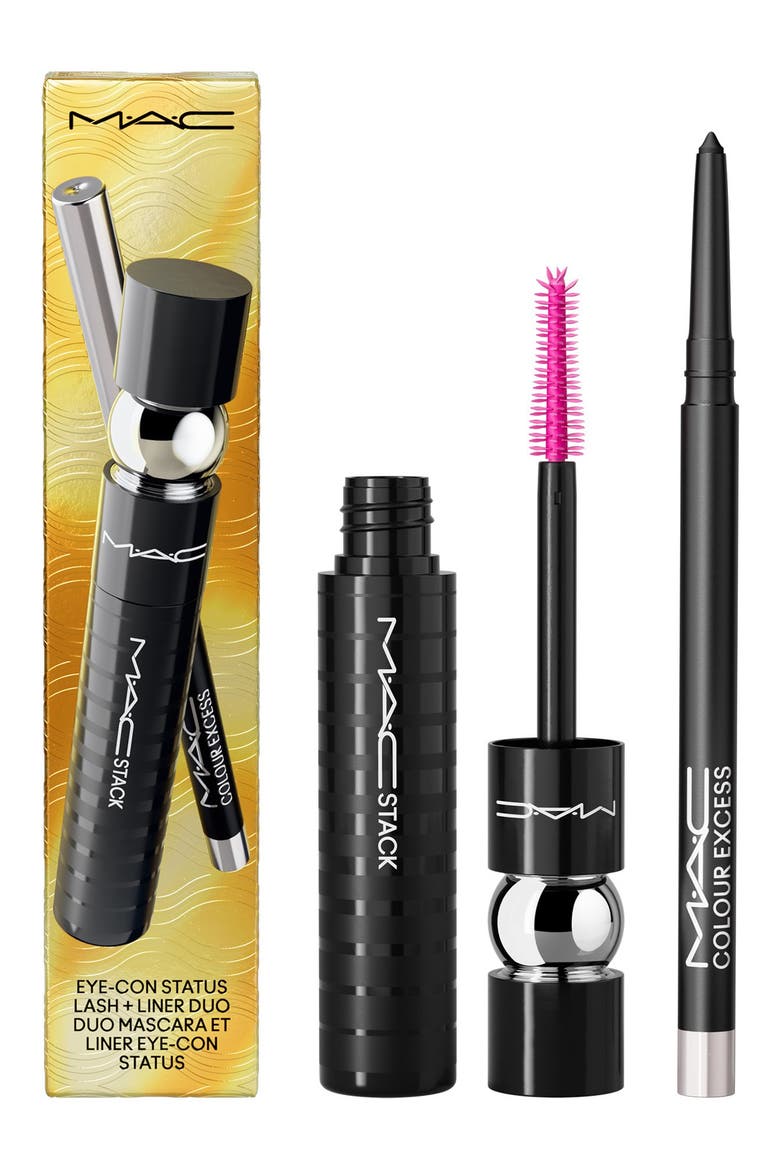 Eye-con Status Mascara + Gel Eyeliner Duo Gift Set (Limited Edition) $54 Value, Alternate, color, BLACK