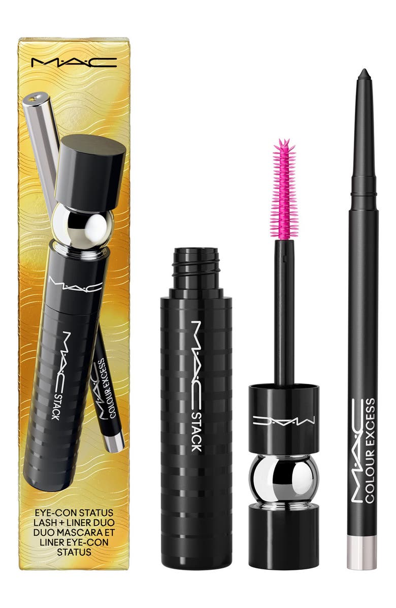MAC Cosmetics Eye-con Status Mascara + Gel Eyeliner Duo Gift Set (Limited Edition) $54 Value, Alternate, color,