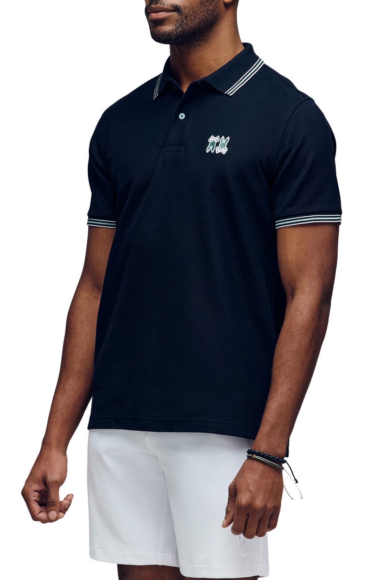 Psycho Bunny Archive Bunny Polo, Alternate, color, Black