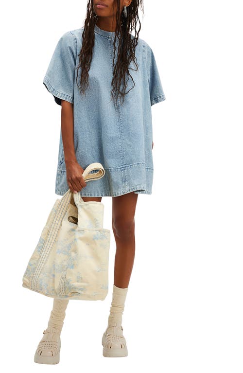 Free People Harlow Mini Dress In Ocean Blue In Blue