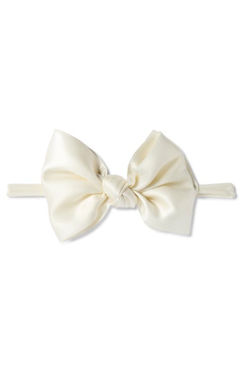 Kids' Satin Bow Skinny Headband