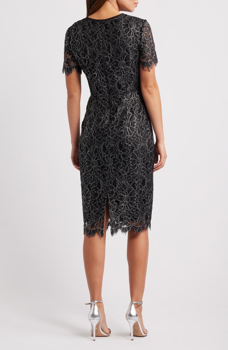 Eliza J Floral Lace Sheath Dress, Alternate, color, 