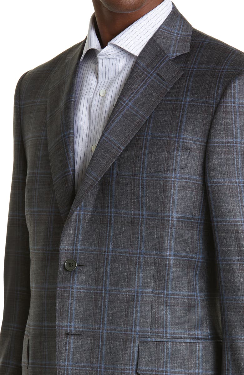 Canali Men's Siena Plaid Wool Sport Coat, Alternate, color,