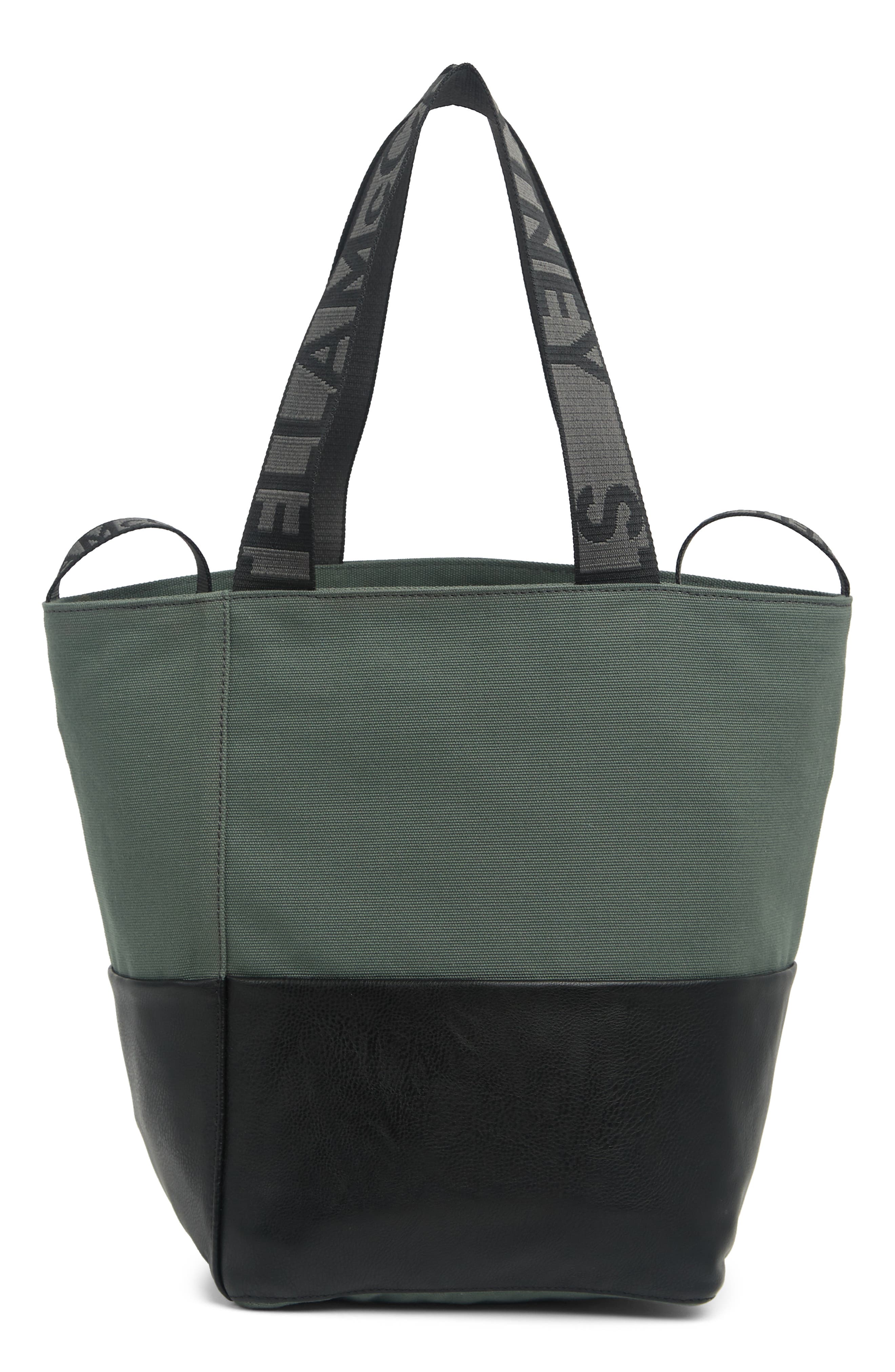 Stella McCartney Small Organic Cotton Brief Case, Main, color, 